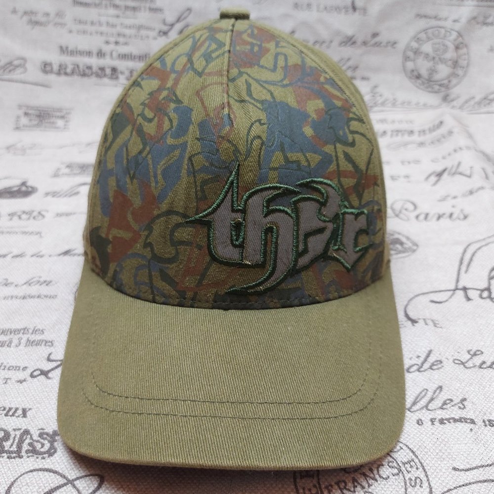 Thor MX Motocross Green Cammo FlexFit Baseball Cap - Size L-XL - Cotton Blend